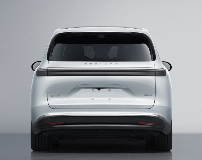 HIMA Xiangjie V8 EV / EREV - exterior, rear body detail white, China 2026 MIIT / prelaunch market