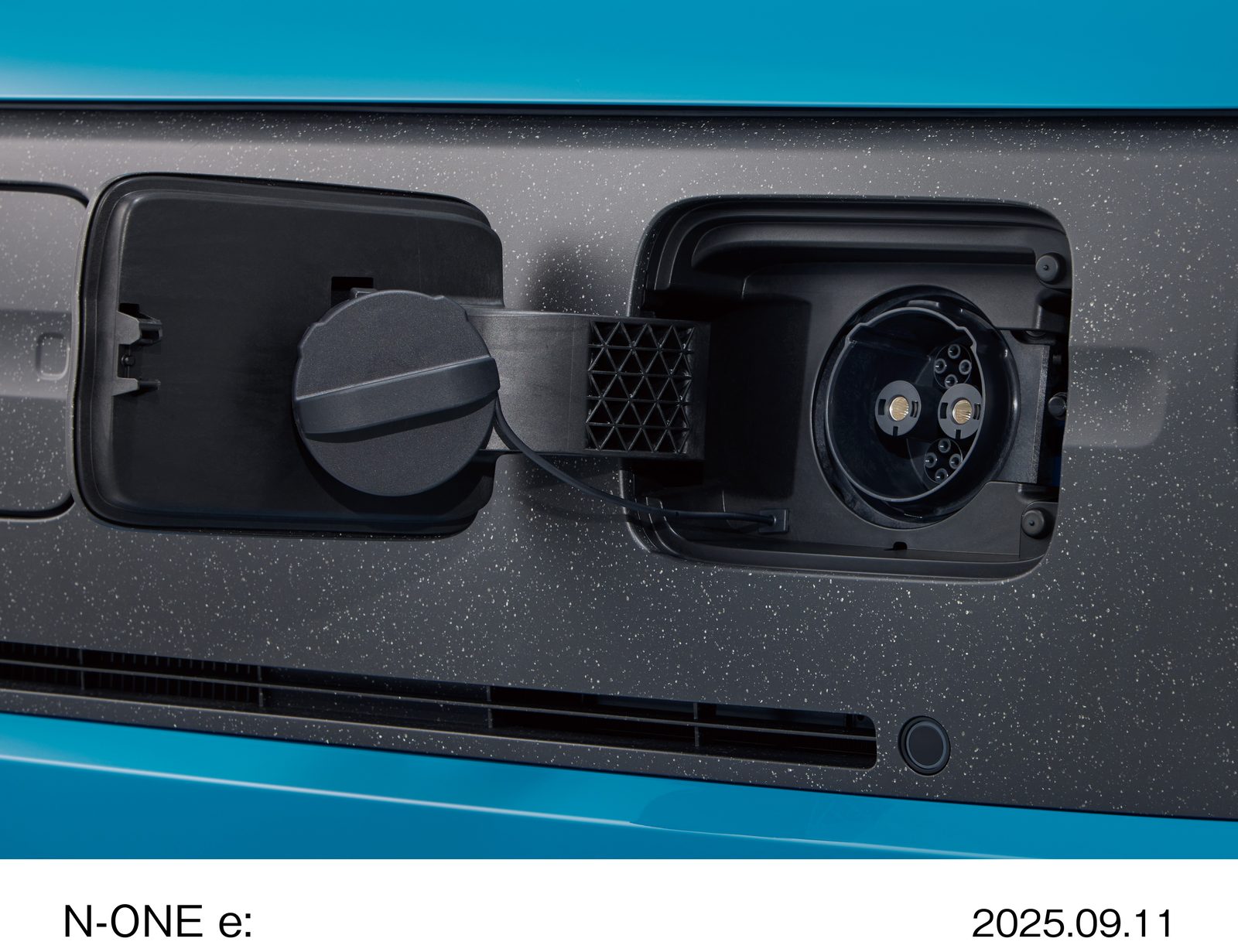 Honda N-ONE e: Japan 2025 - exterior, charging port, Japan market