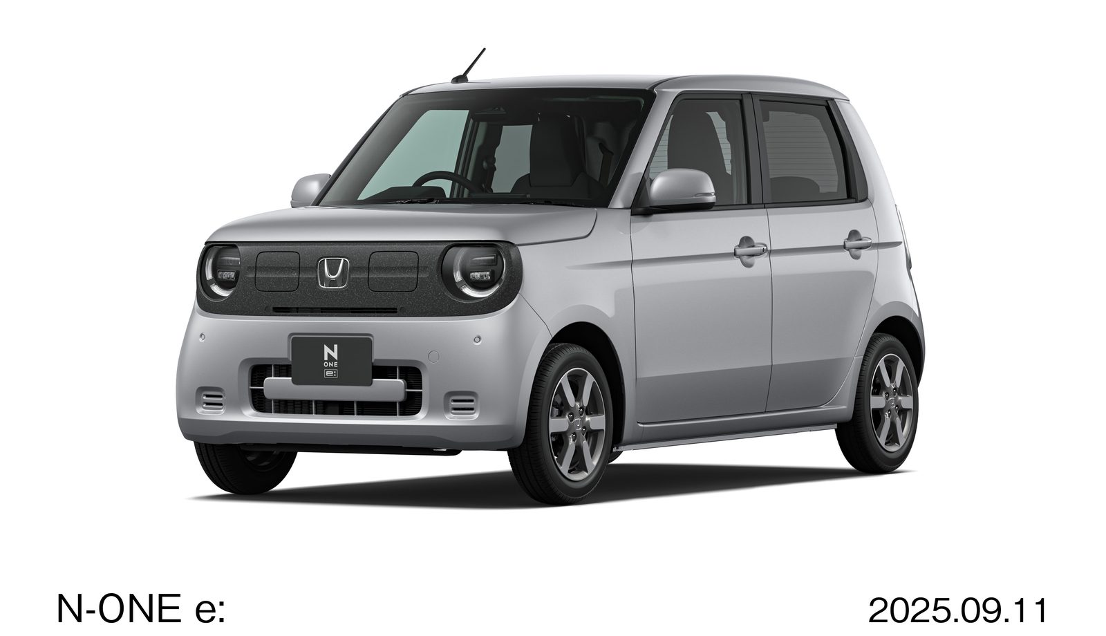 Honda N-ONE e: Japan 2025 - exterior, front three quarter gray, Japan market