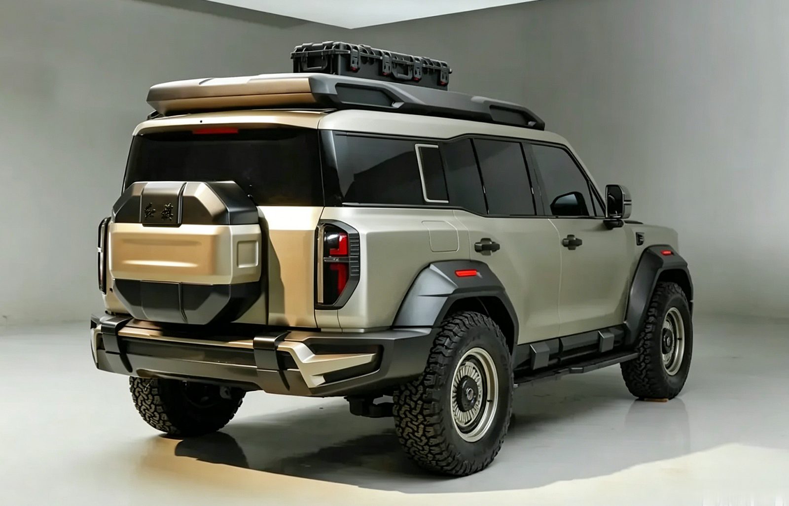 Hongqi G919 2026 - exterior, rear 3q beige studio, China announcement reference market