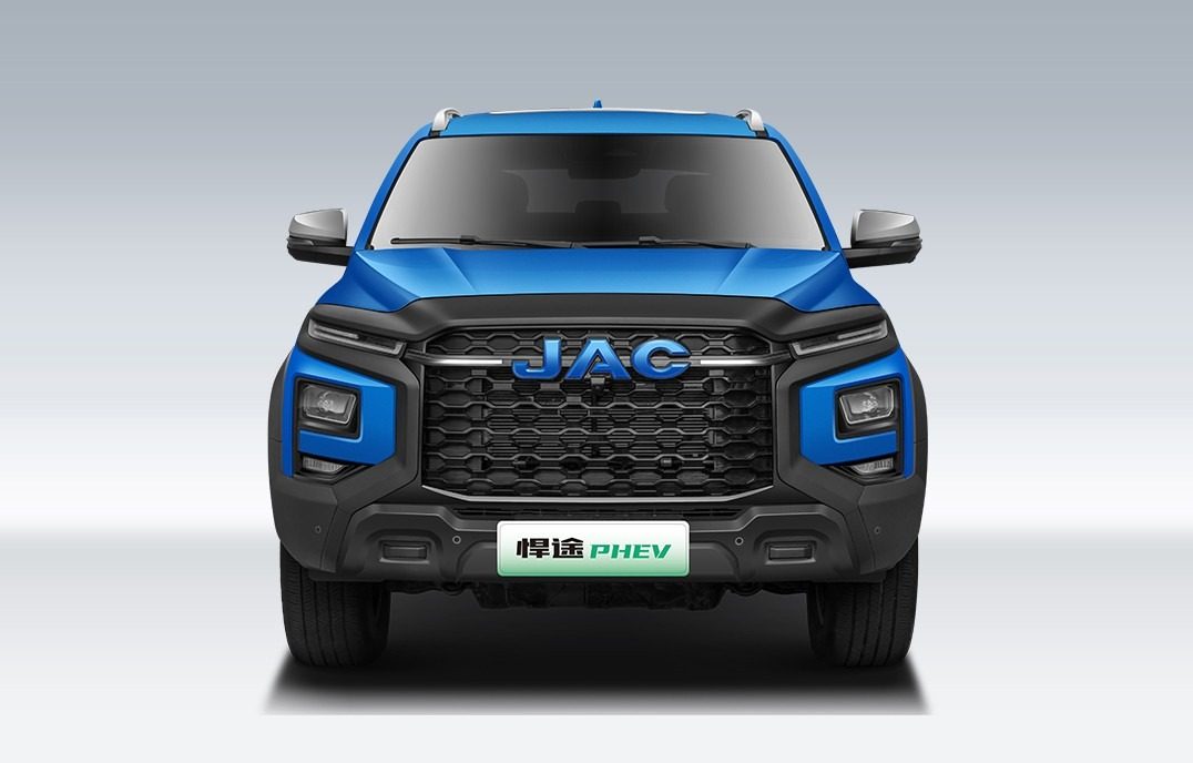 JAC Pickup Hantu PHEV / Hunter PHEV 2025 — главное фото модели, экстерьер, front 3q clean, рынок China / export official
