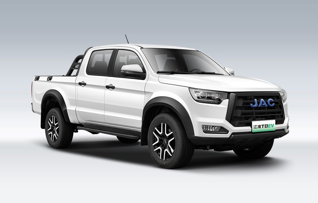 JAC Pickup T8 EV 2025 - exterior, front 3q alt, China market