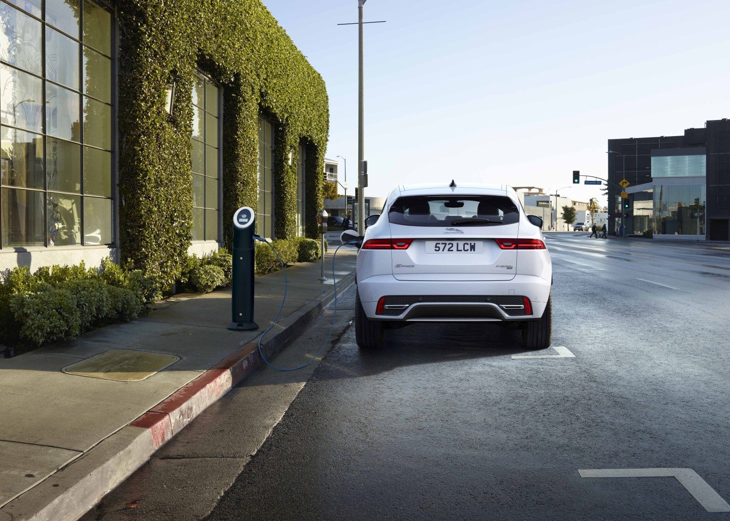 Jaguar E-Pace PHEV 2021 - exterior, charging context, Global / EV Query only market