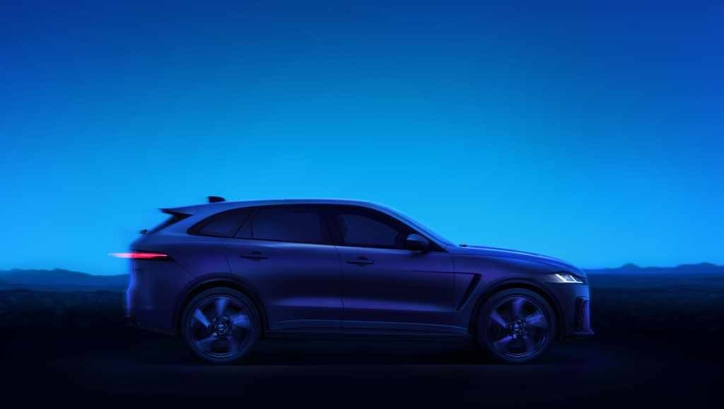Jaguar F-Pace PHEV 2024 - exterior, side profile blue, Global / EV Query only market