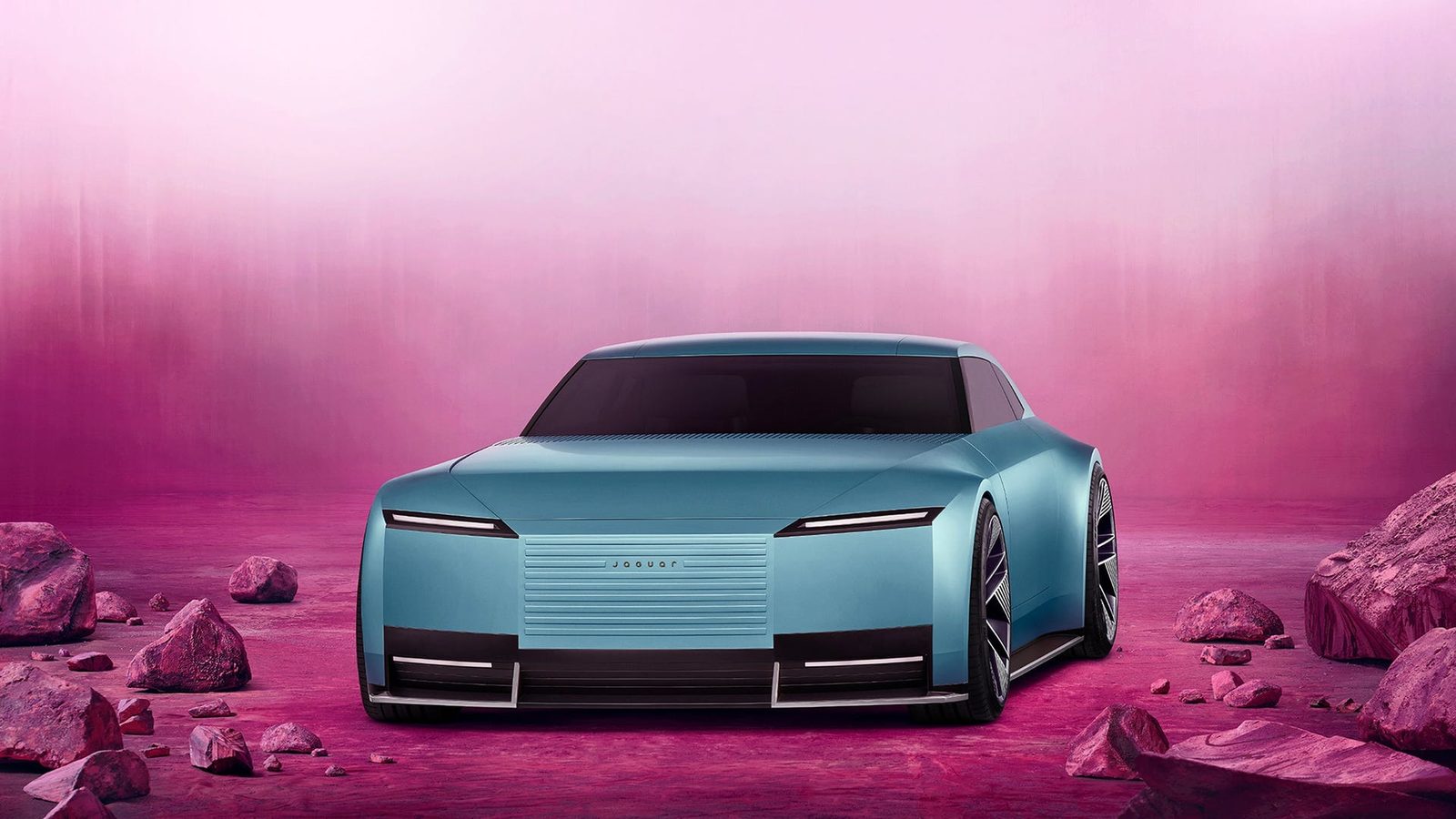 Jaguar Type 00 / Electric GT 2025 - exterior, front 3q blue, global_concept_reference market
