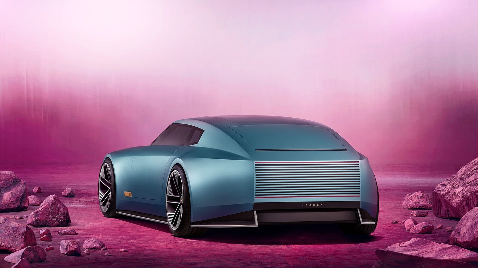 Jaguar Type 00 / Electric GT 2025 - exterior, rear 3q blue, global_concept_reference market