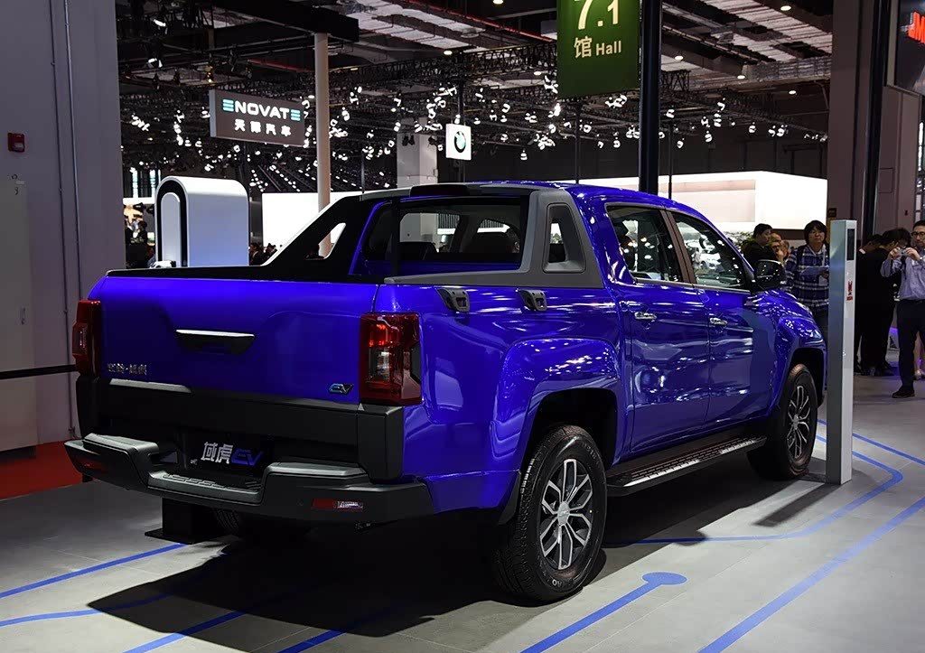 JMC Pickup Yuhu EV 2019 - exterior, show rear 3q, China market
