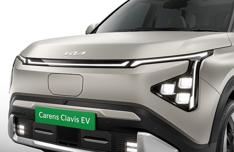 Kia Carens Clavis EV Global - exterior, front lighting detail, India / global reference market