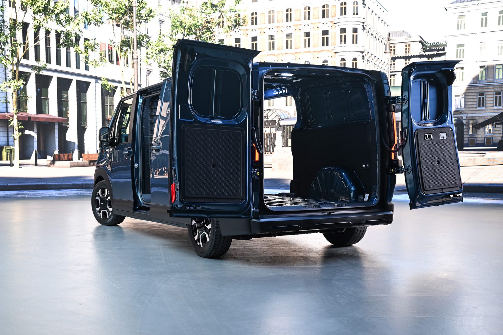 Kia PV7 2026 - exterior, cargo rear doors open, EU / global market