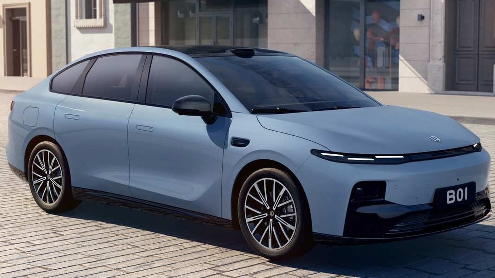 Leapmotor B01 EV 2025 - exterior, front three-quarter view