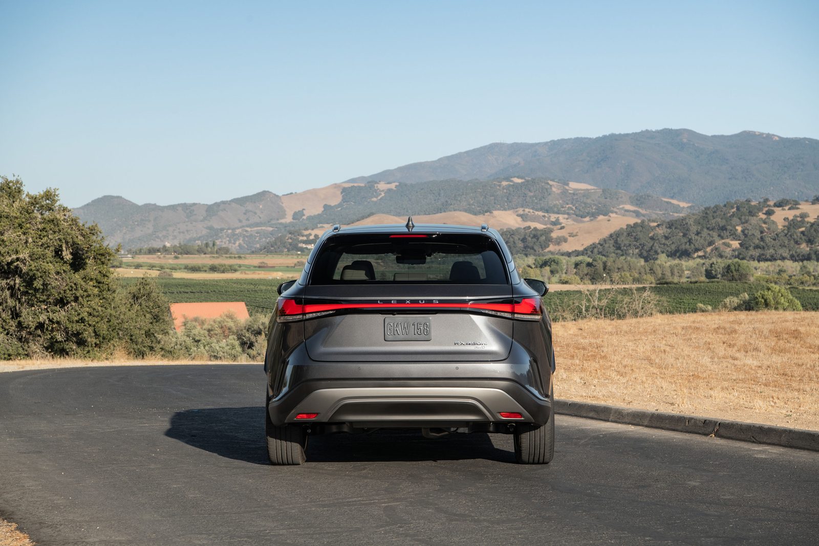 Lexus RX 450h+ 2023 - exterior, rear view, Europe official newsroom market