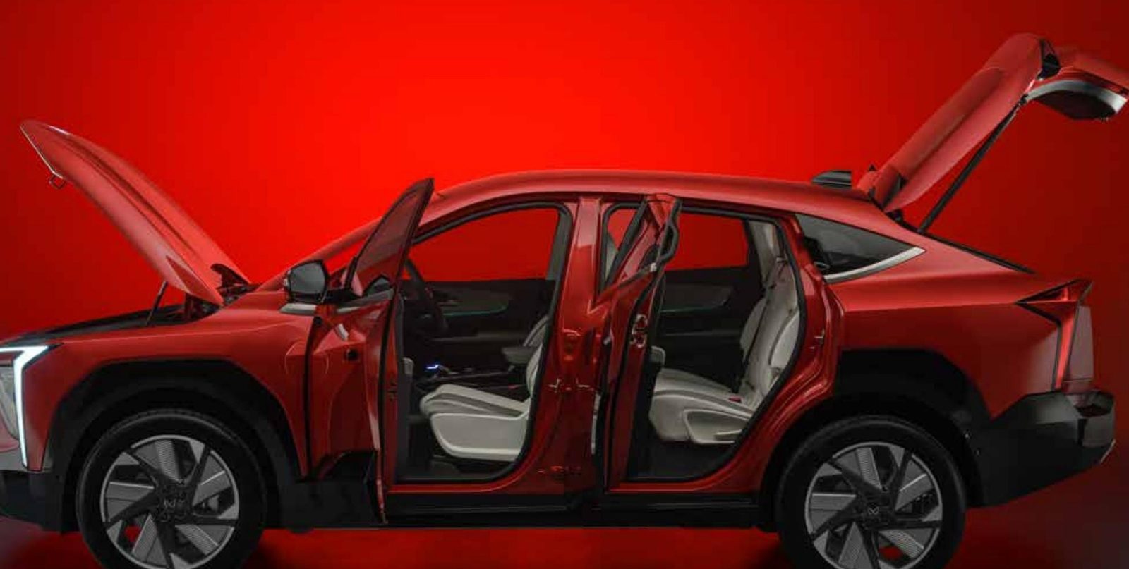 Mahindra XEV 9e 2025 - exterior, doors open side brochure, india_reference market