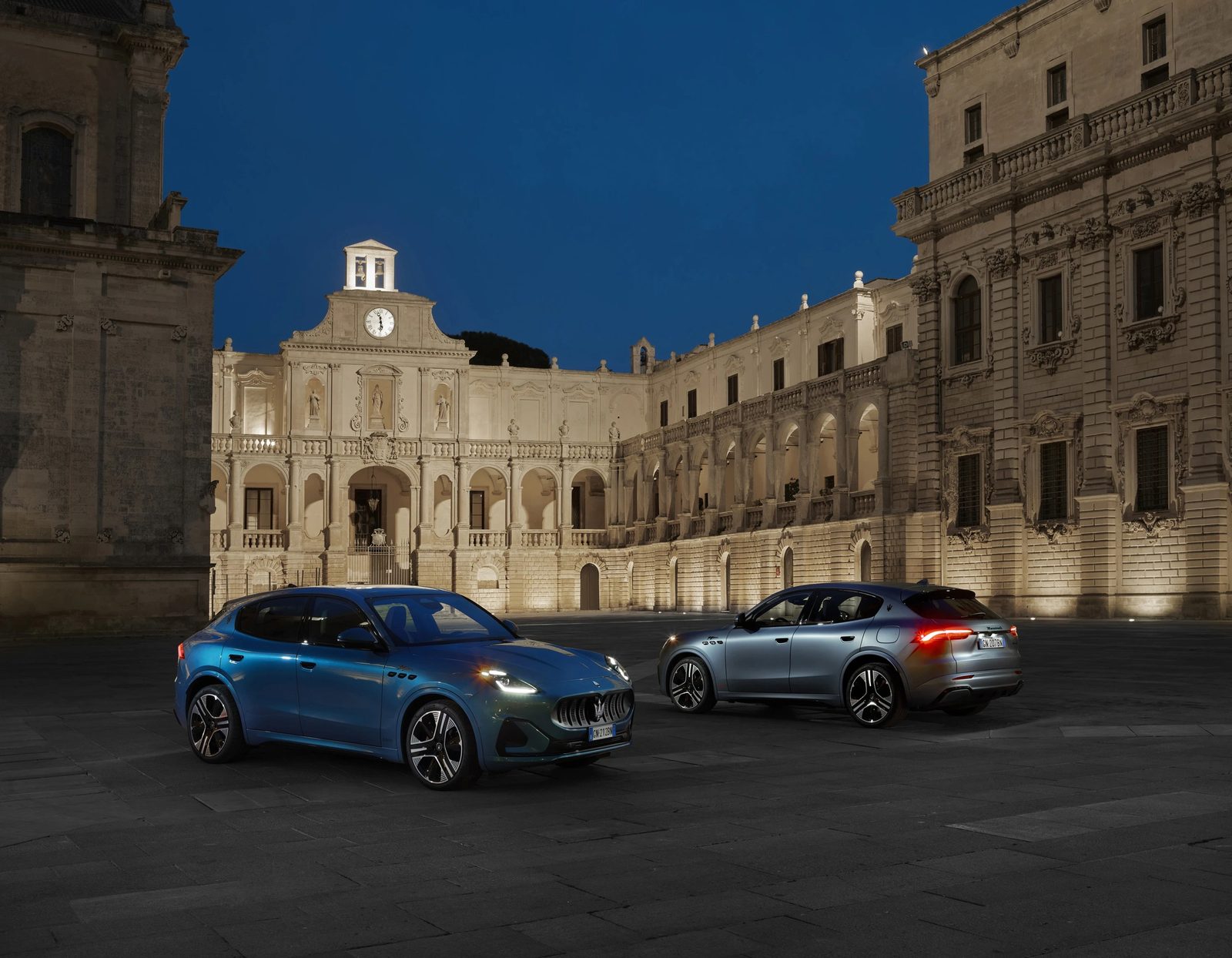 Maserati Grecale Folgore 2024 - exterior, night context, Global / EV Query only market