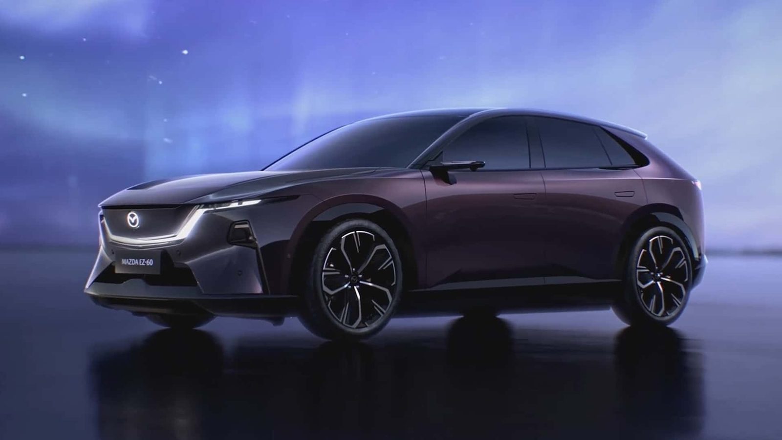Mazda EZ-60 / CX-6e China EV 2025 — главное фото модели, экстерьер, вид спереди 3/4, рынок internal_mvp
