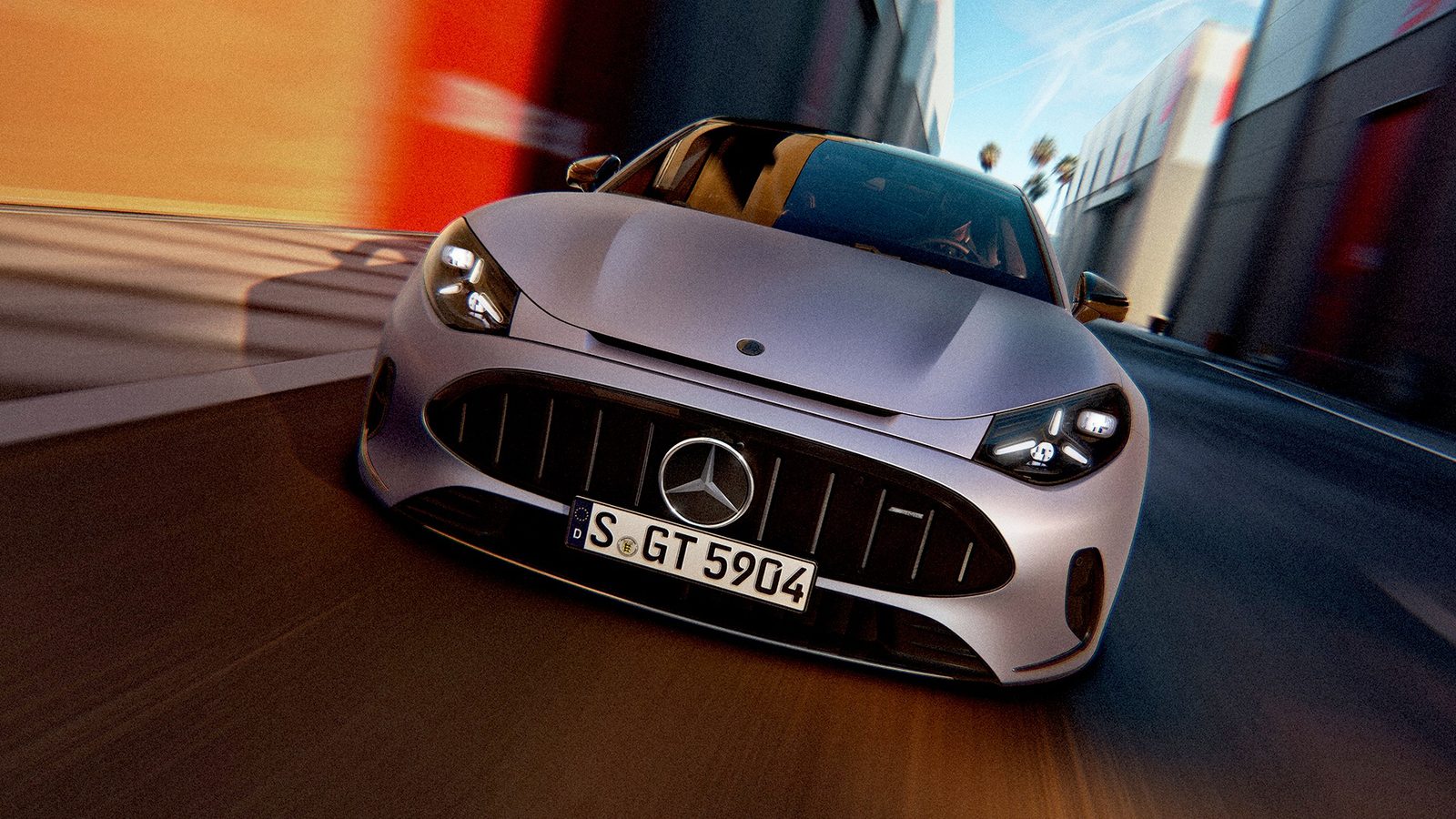 Mercedes-Benz AMG GT 53 4-Door Coupé electric 2026 - exterior, front three-quarter view, Europe market