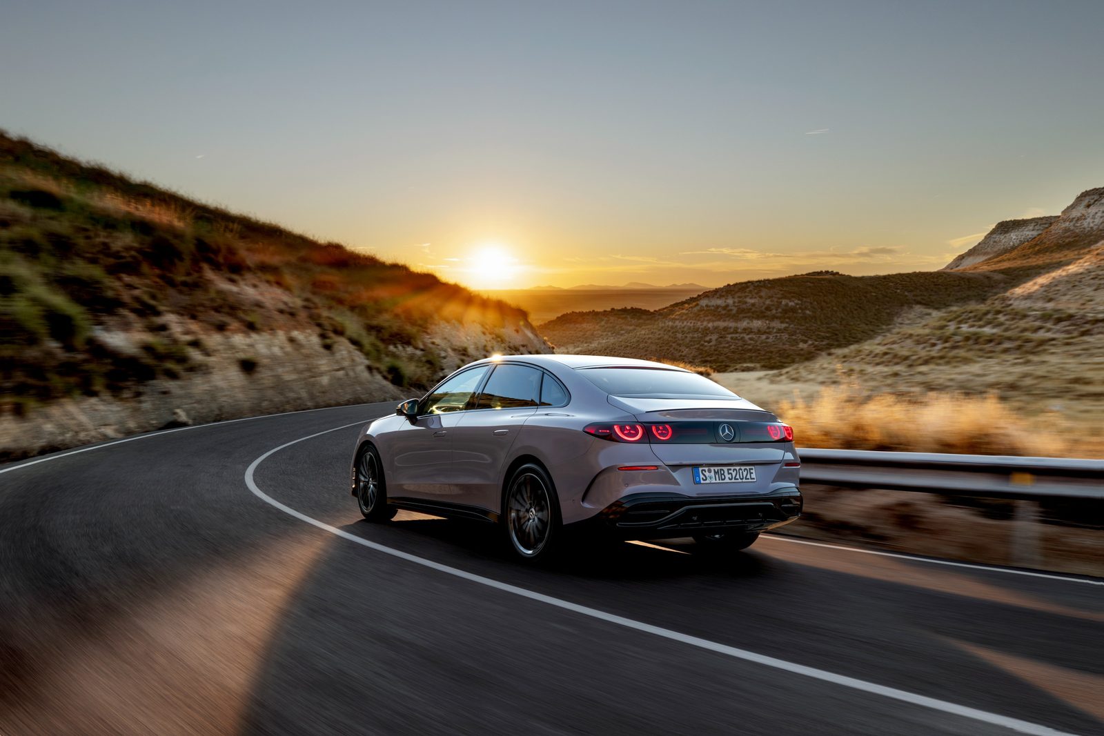 Mercedes-Benz C-Class with EQ Technology 2026 - exterior, rear three-quarter view, Europe market
