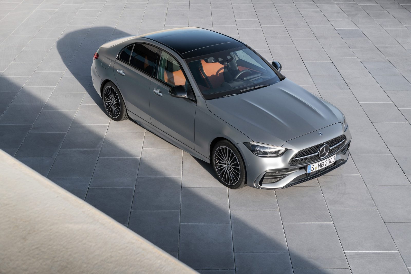 Mercedes-Benz C-Class PHEV 2022 - exterior, top 3q, Global market