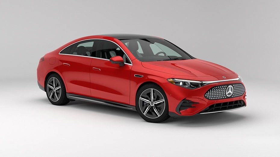 Mercedes-Benz CLA with EQ Technology 2025 - exterior, front three quarter red, US/Global reference market