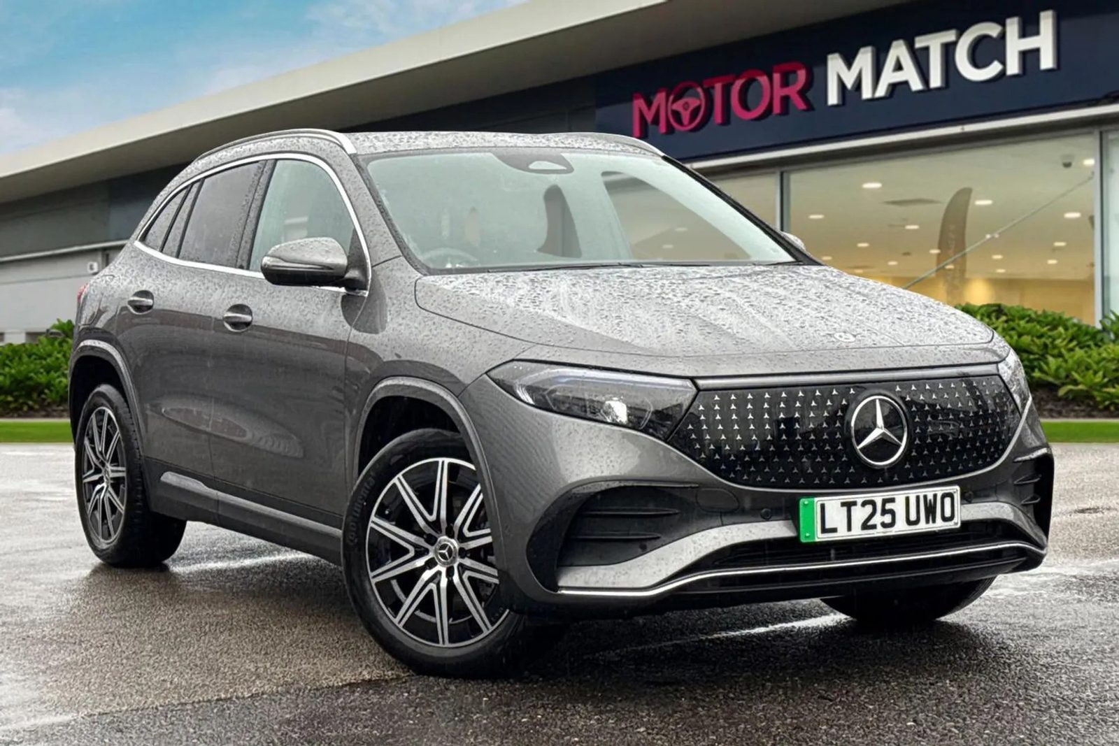 Mercedes-Benz EQA 2025 - exterior, front three-quarter view, Europe market