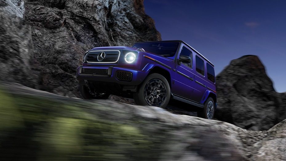 Mercedes-Benz G 580 with EQ Technology 2024 - main model photo, exterior, offroad front three quarter, US/Global reference market