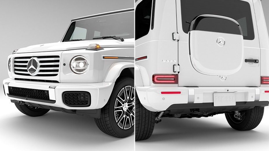 Mercedes-Benz G 580 with EQ Technology 2024 - exterior, front rear split, US/Global reference market
