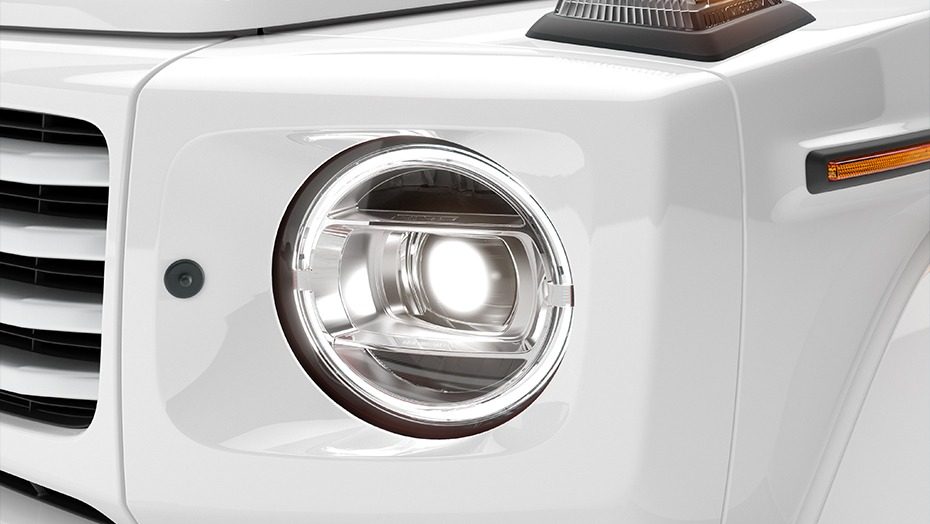 Mercedes-Benz G 580 with EQ Technology 2024 - exterior, headlamp detail, US/Global reference market