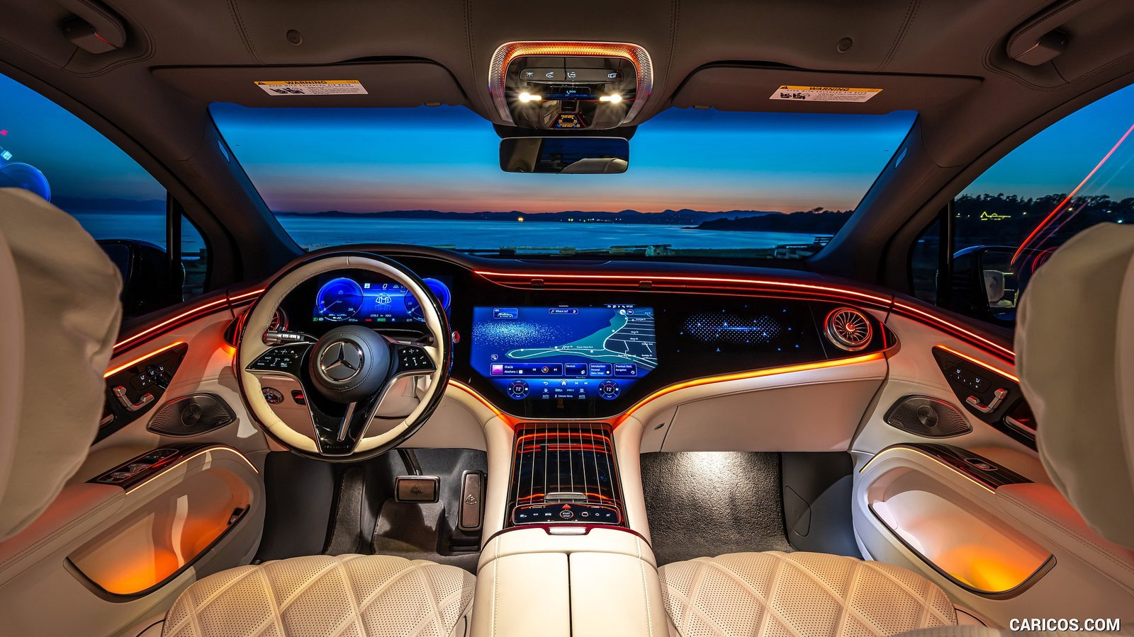 Mercedes-Benz EQS SUV 2025 — интерьер, второй ряд сидений, рынок internal_mvp