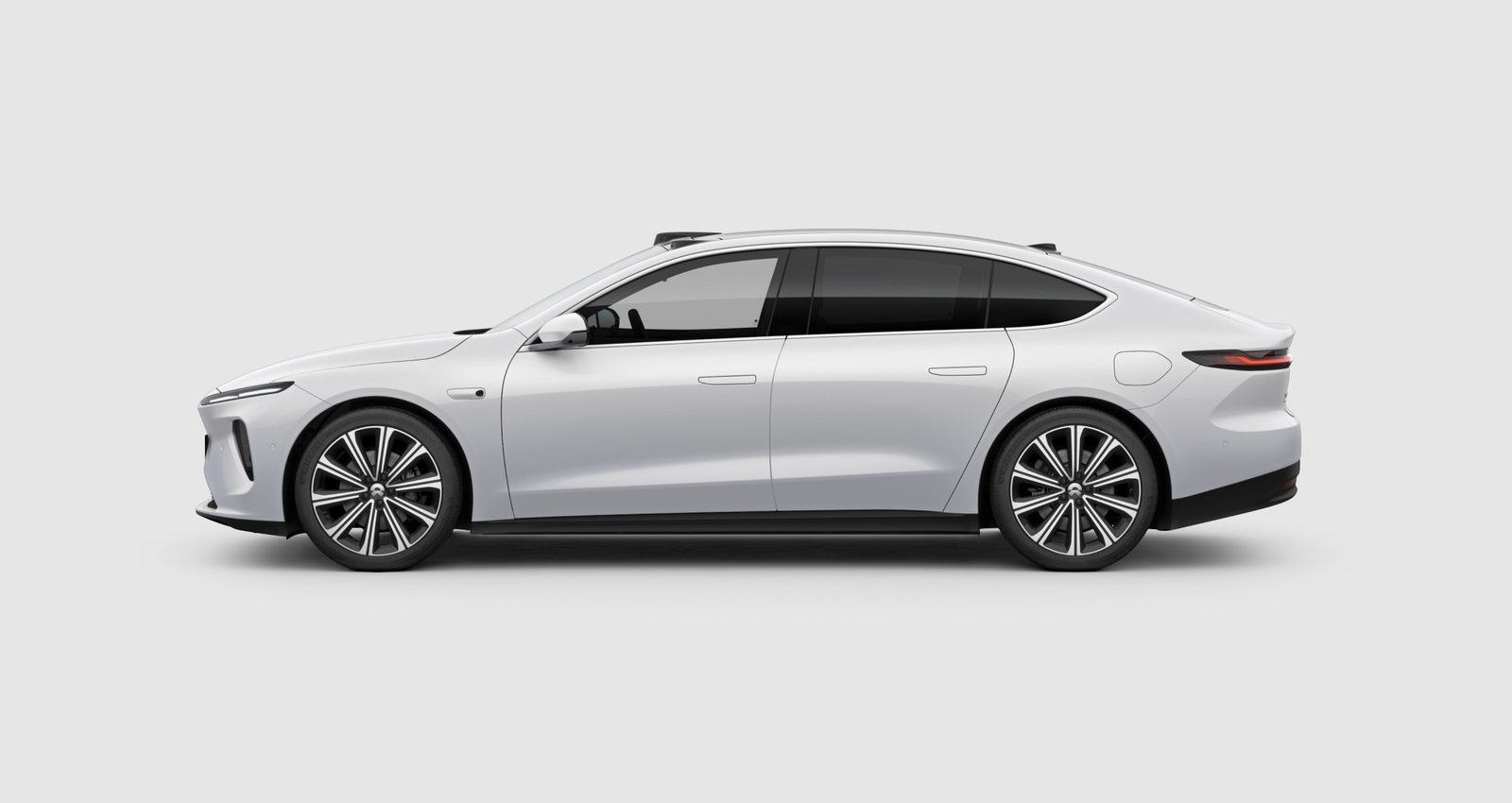NIO ET7 2024 - exterior, side profile white, China market