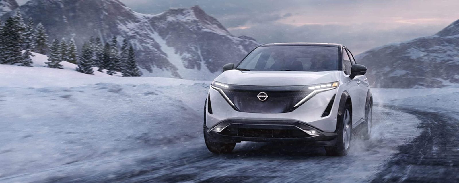 Nissan Ariya Global 2026 - exterior, front winter, Global reference market