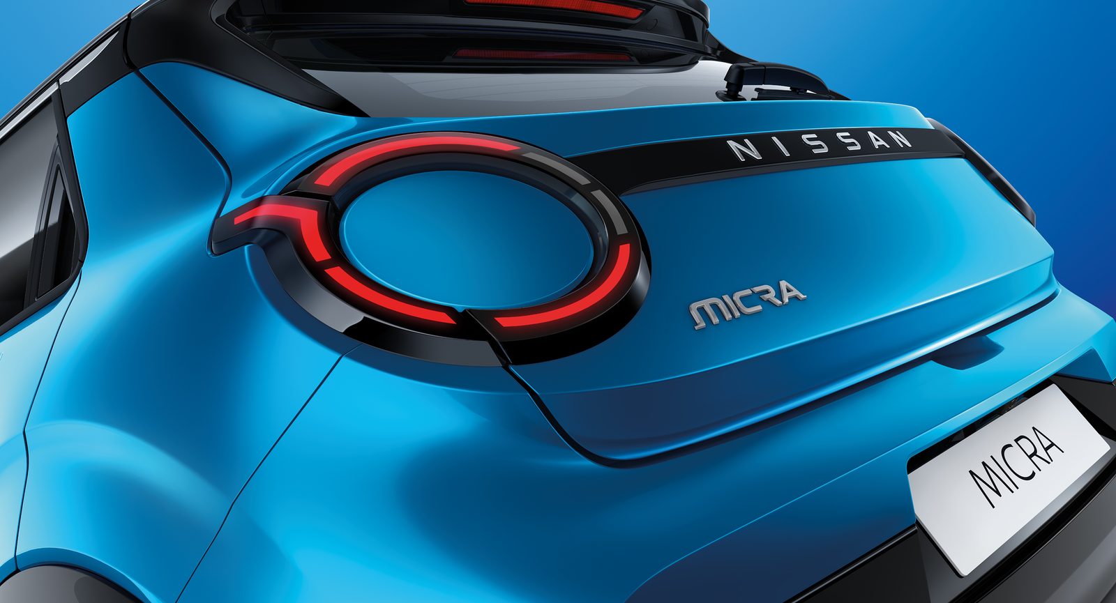 Nissan Micra EV Global 2026 - exterior, rear lamp detail, Europe / Global reference market