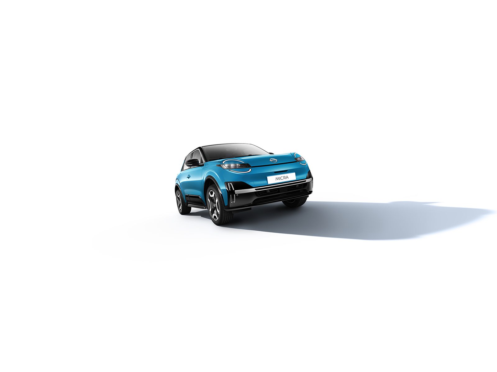 Nissan Micra EV Global 2026 - exterior, front 3q render, Europe / Global reference market