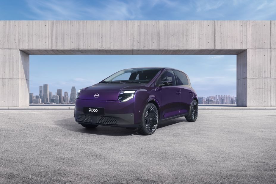 Nissan PIXO EV Europe 2027 - main model photo, exterior, front three-quarter view, Europe market