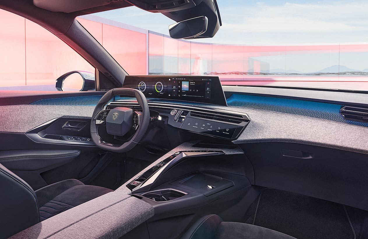 Peugeot E-3008 2024 — интерьер, front cabin, рынок internal_mvp