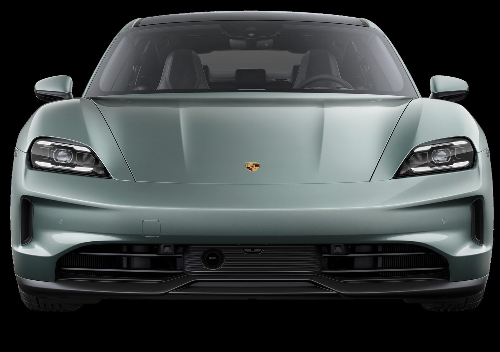 Porsche Taycan 2020 — экстерьер, вид спереди, рынок US