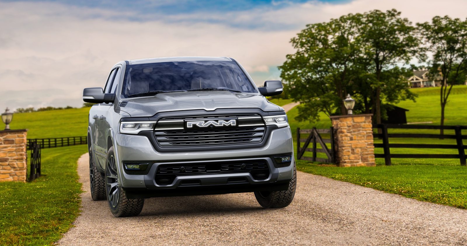 Ram 1500 Ramcharger 2025 - exterior, front view, US / global reference market