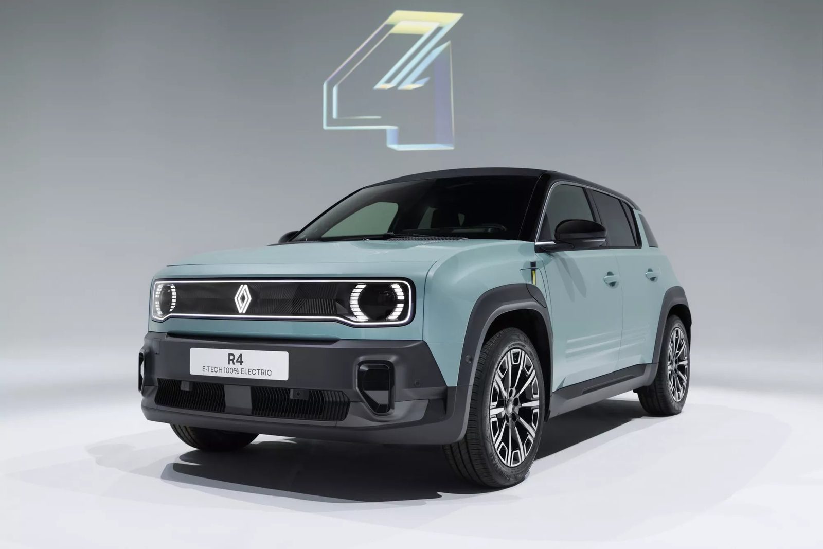 Renault 4 E-Tech Electric 2025 - exterior, front 3q alt, europe_reference market
