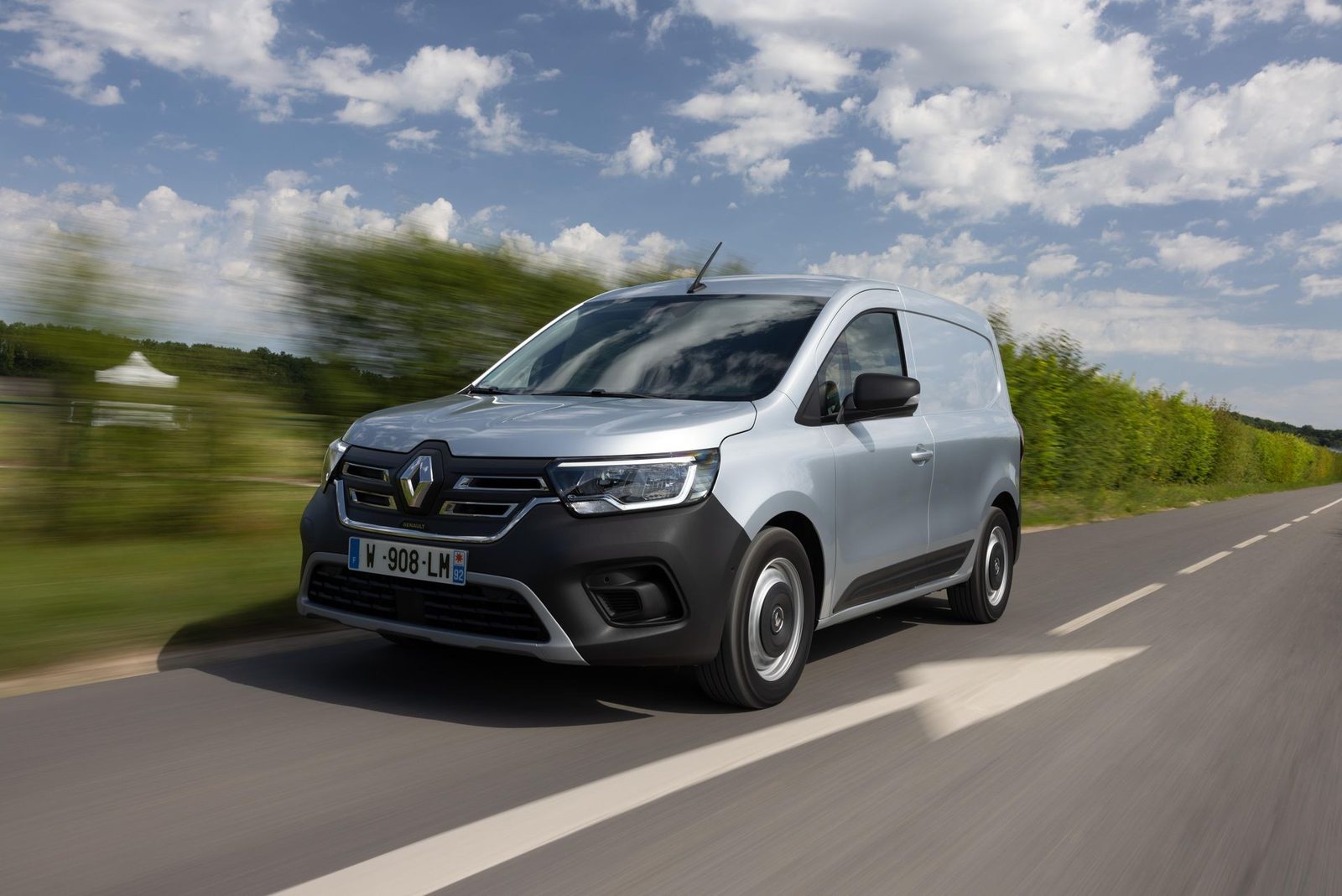 Renault Kangoo E-Tech Electric 2023 - exterior, rear motion, Europe / EV Query only market