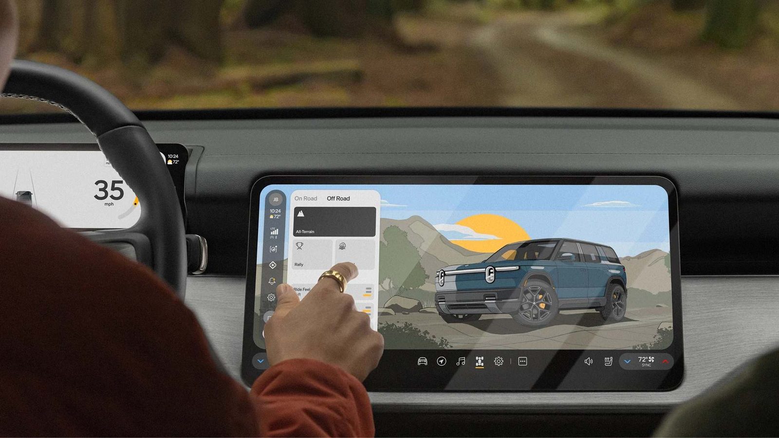 Rivian R2 2026 - exterior, drive mode display, US market