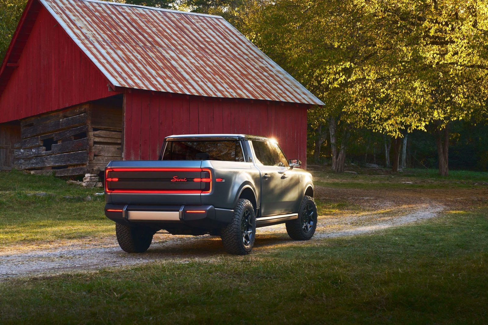 Scout Motors Terra 2027 - exterior, rear three-quarter view, us_reference market