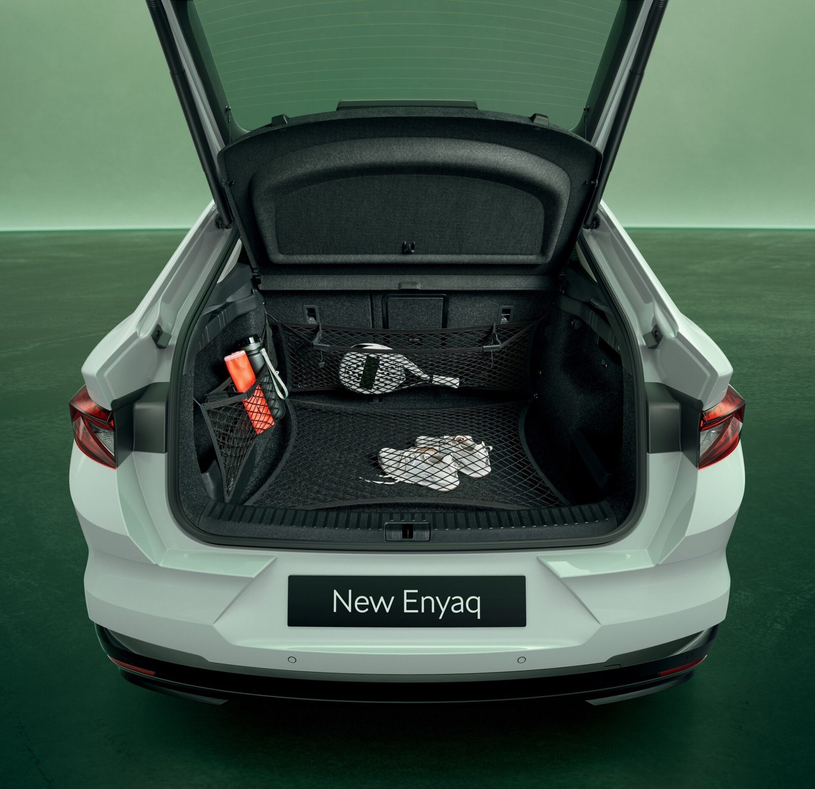 Škoda Enyaq Coupé 2022 - exterior, cargo open, Europe / EV Query only market