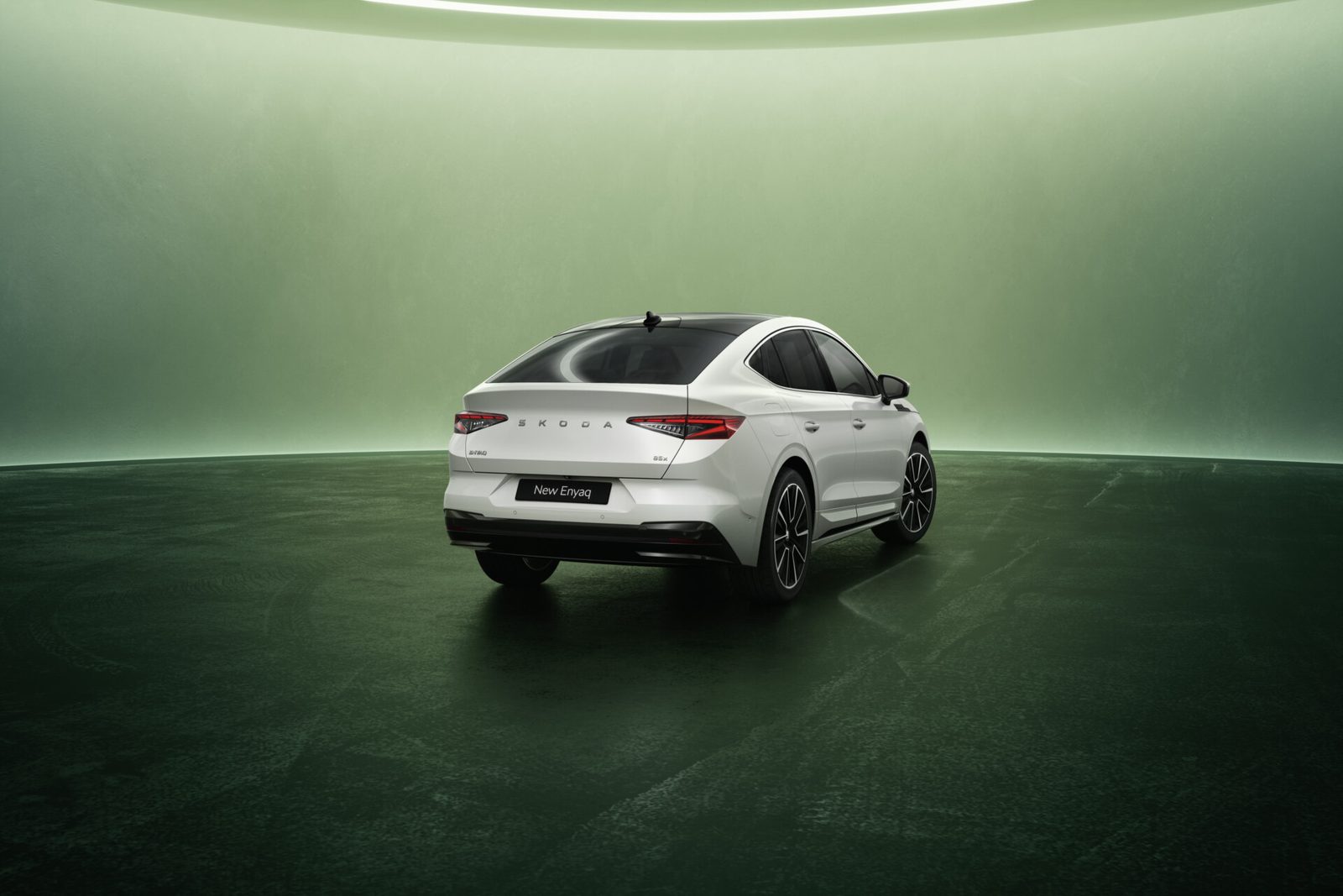 Škoda Enyaq Coupé 2022 - exterior, rear three quarter studio, global market
