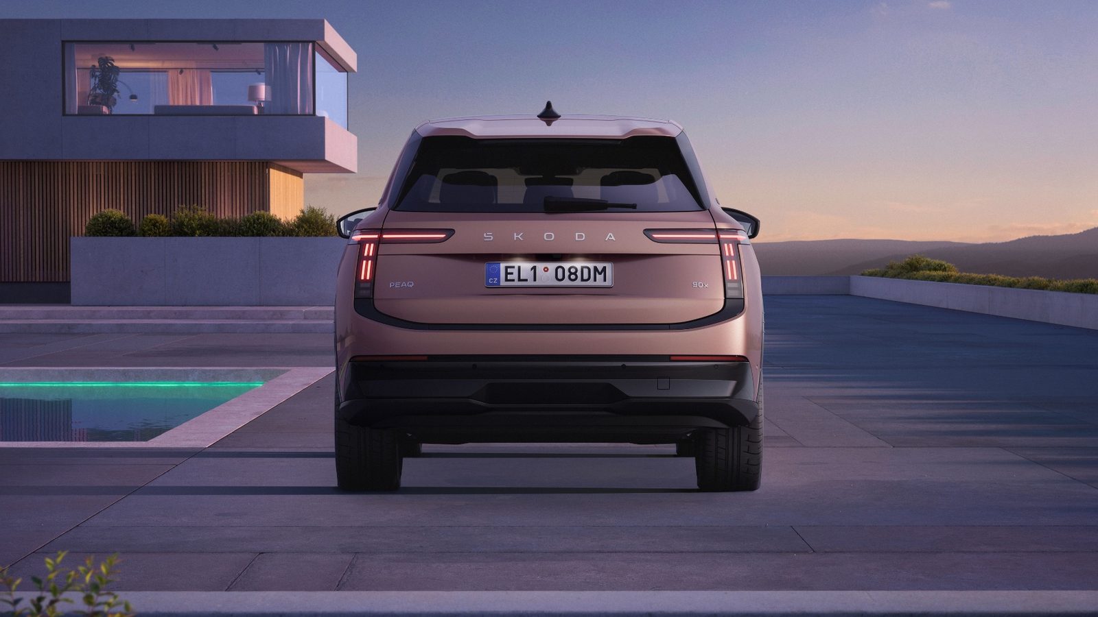 Škoda Peaq 2026 - exterior, rear view, Europe / EV Query only market
