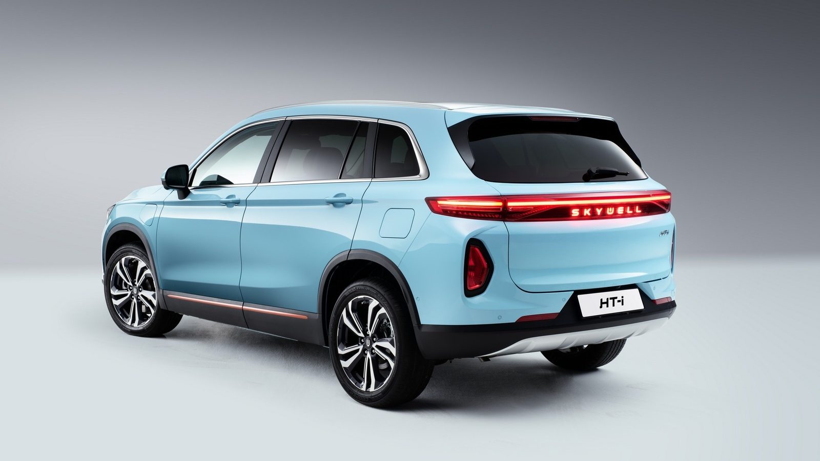 Skywell HT-i 2023 - exterior, rear 3q studio, russia_reference market