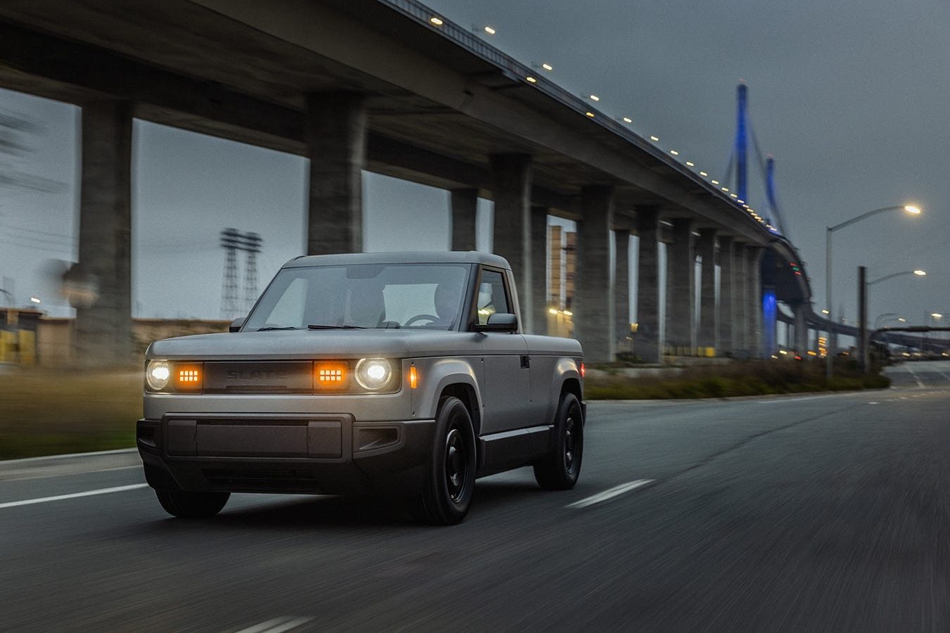Slate Truck 2026 - exterior, front dynamic, us_reference market