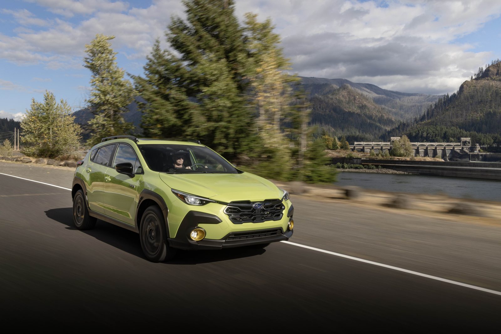 Subaru Crosstrek Hybrid 2026 - exterior, front 3q driving, global market