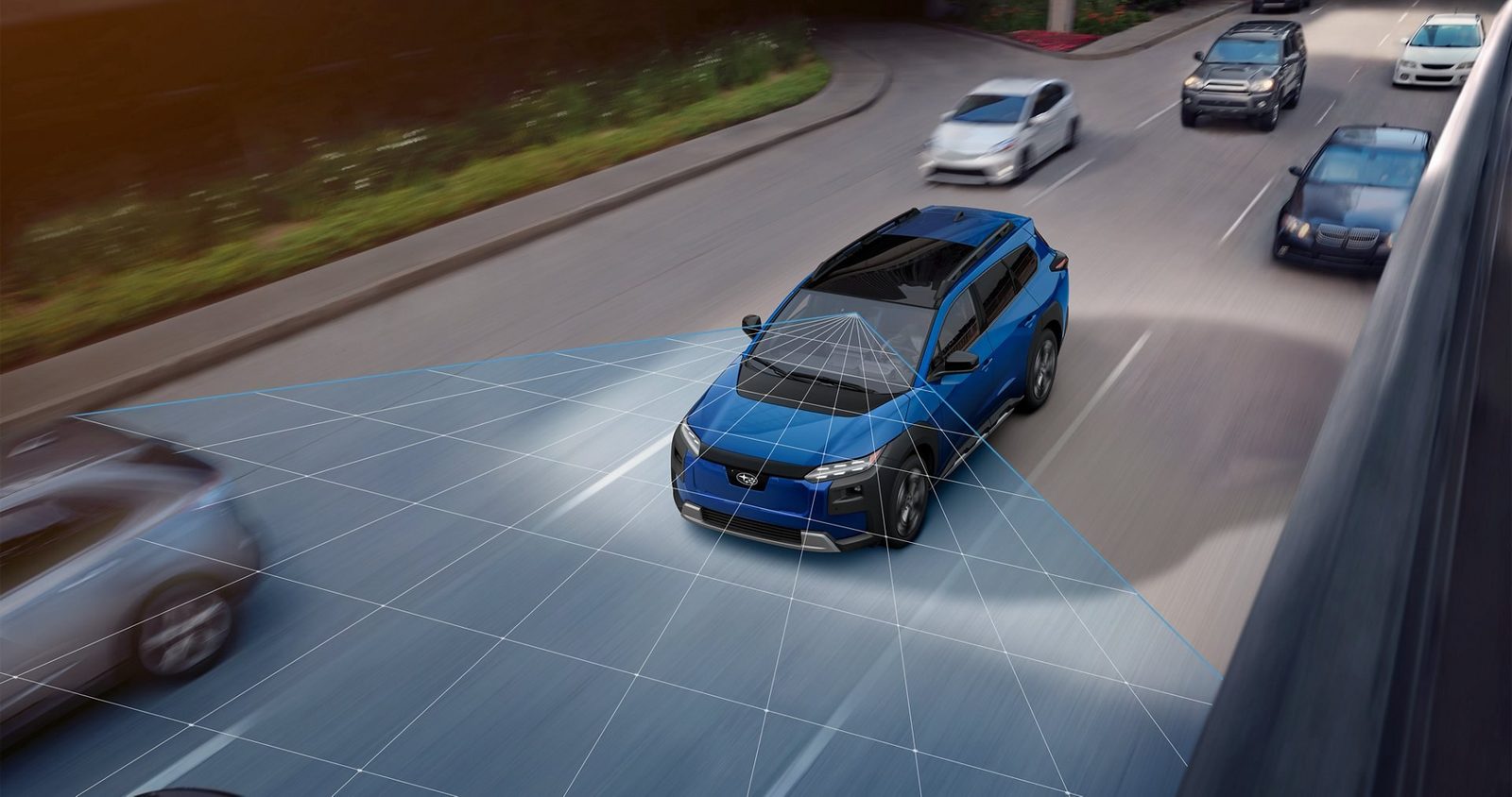 Subaru Trailseeker EV 2026 - exterior, driver assist driving, US / EV Query only market