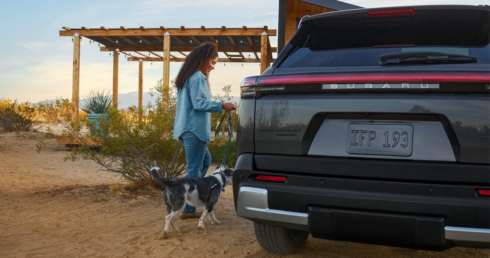 Subaru Trailseeker EV 2026 - exterior, rear cargo lifestyle, US / EV Query only market