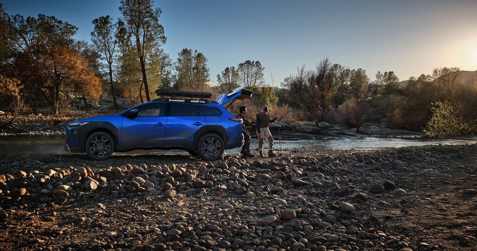 Subaru Trailseeker EV 2026 - exterior, side lifestyle, US / EV Query only market