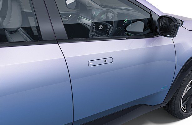 Tata Curvv.ev 2024 - exterior, flush door handle detail, India / EV Query only market