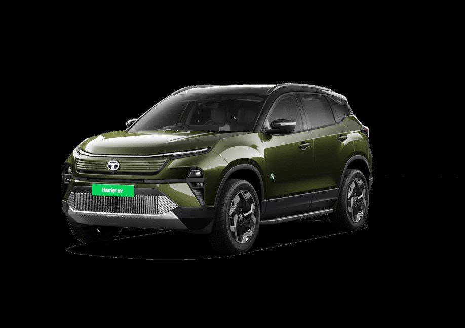 Tata Harrier.ev 2025 - exterior, front 3q dark color alt, India / EV Query only market